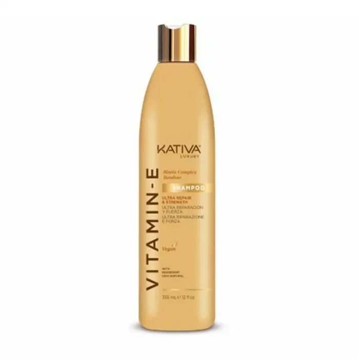 Kativa Biotina & Bamboo Vitamin E Shampoo 355ml – Σαμπουάν Ενυδάτωσης Για Όλους Τους Τύπους Μαλλιών