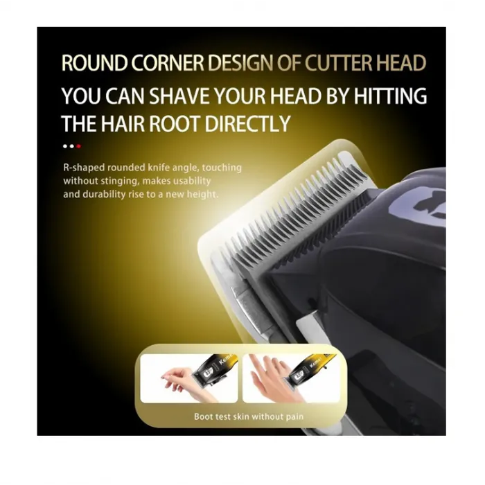 Kemei Επαγγελματικό Σετ Επαναφορτιζόμενης Κουρευτικής Μηχανής KM-8501