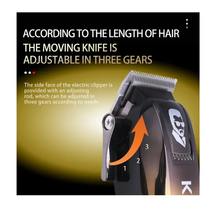 Kemei Επαγγελματικό Σετ Επαναφορτιζόμενης Κουρευτικής Μηχανής KM-8501