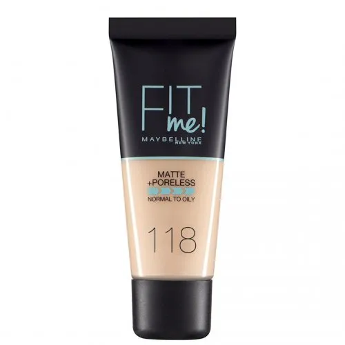 Maybelline New York Fit Me Matte & Poreless Foundation 118 Nude 30ml