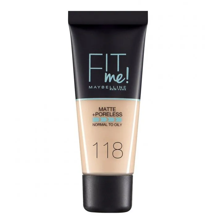 Maybelline New York Fit Me Matte & Poreless Foundation 118 Nude 30ml