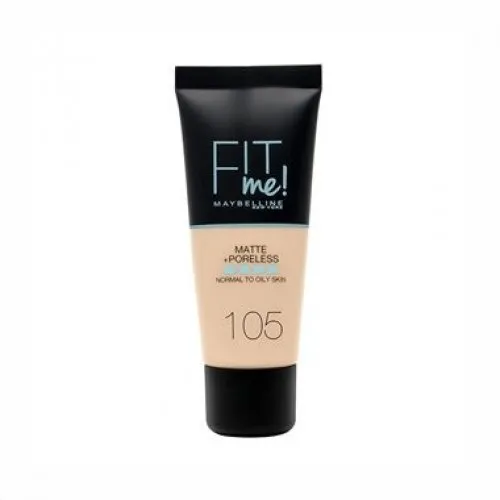 Maybelline New York Fit Me Matte & Poreless Foundation 105 Natural Ivory 30ml
