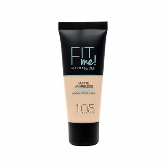 Maybelline New York Fit Me Matte & Poreless Foundation 105 Natural Ivory 30ml