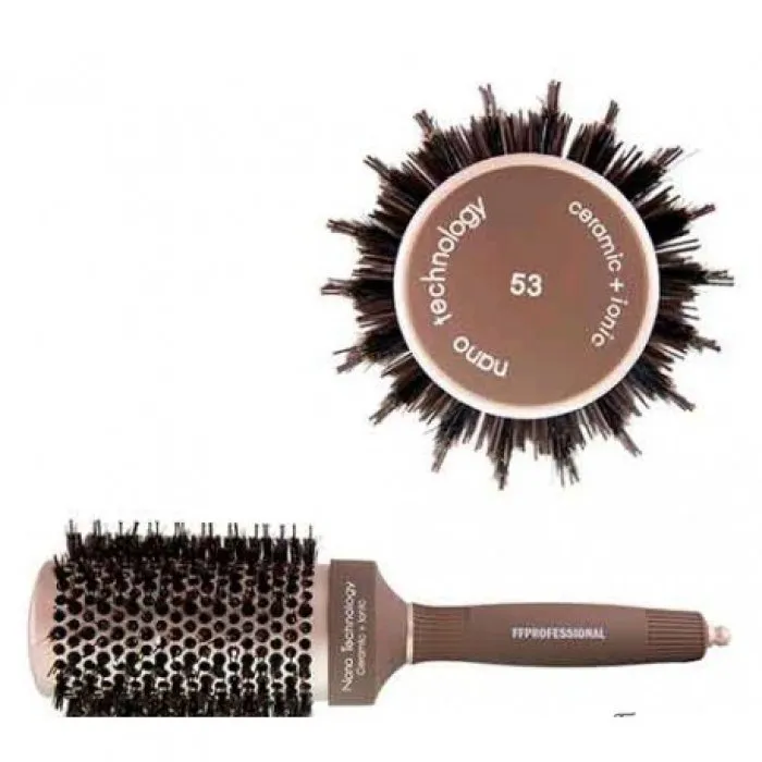 FFPROFESSIONAL Κεραμική Βούρτσα IONIC NANO TECHNOLOGY Φυσική Τρίχα 53mm