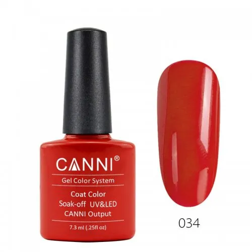 Canni Gel Color System 034 Carrot Red 7.3ml