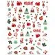 Αυτοκόλλητα Νυχιών Χριστουγεννιάτικα Nail Art Sticker no 1216