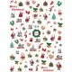 Αυτοκόλλητα Νυχιών Χριστουγεννιάτικα Nail Art Sticker no 1218