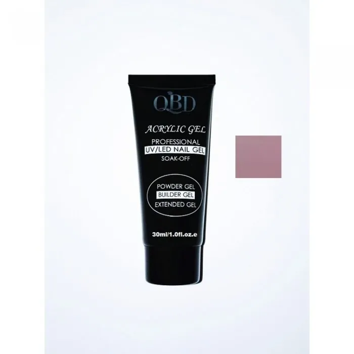 QBD Acrylic Gel UV/LED Nail Gel – Soak Off 30ml 14 Dusty Pink