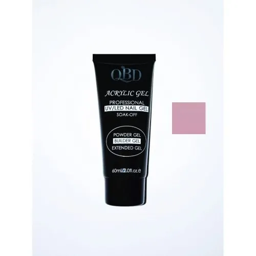QBD Acrylic Gel UV/LED Nail Gel – Soak Off 60ml 19 Light Rose Red