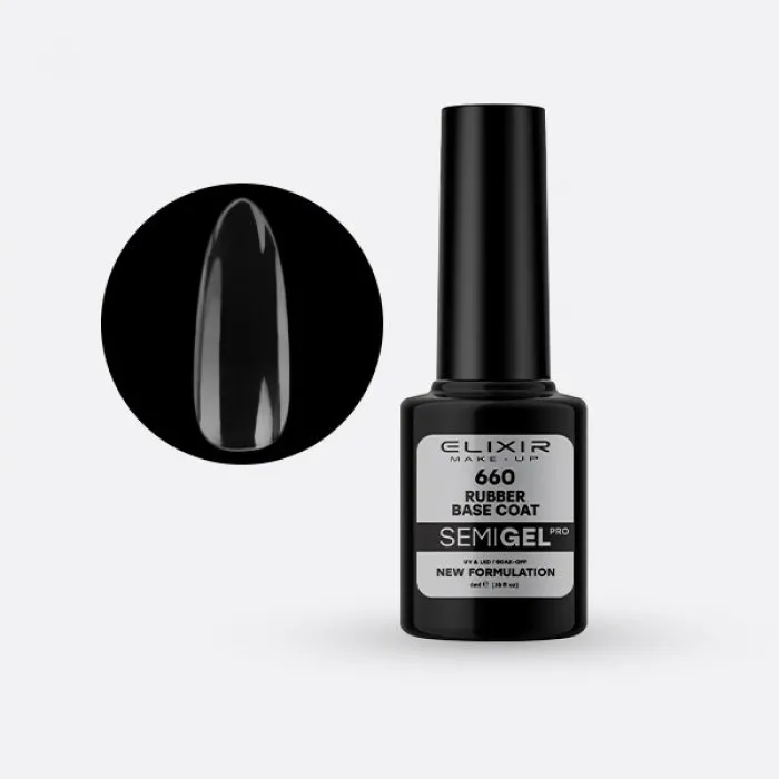 Elixir Make Up Semigel Rubber Base Coat 660 5ml