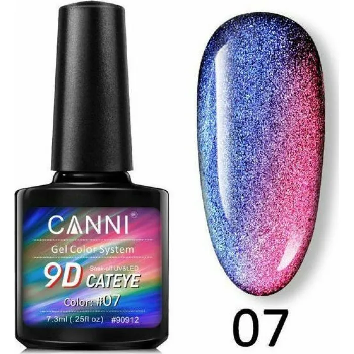 Canni Gel Color System 9D Cateye 07 7.3ml-ημιμόνιμο βερνίκι