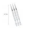 Πινέλα Nail Art Σετ 3 τεμαχίων Crystal