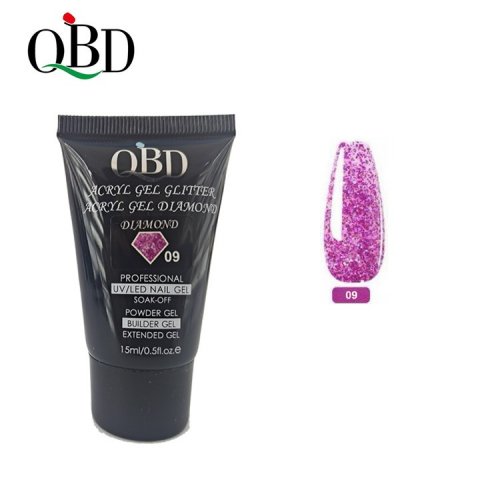 QBD Acryl Glitter Gel Diamond 15ml 09