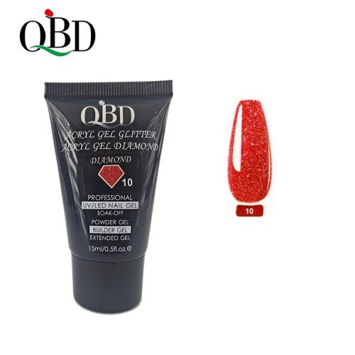 QBD Acryl Glitter Gel Diamond 15ml 10