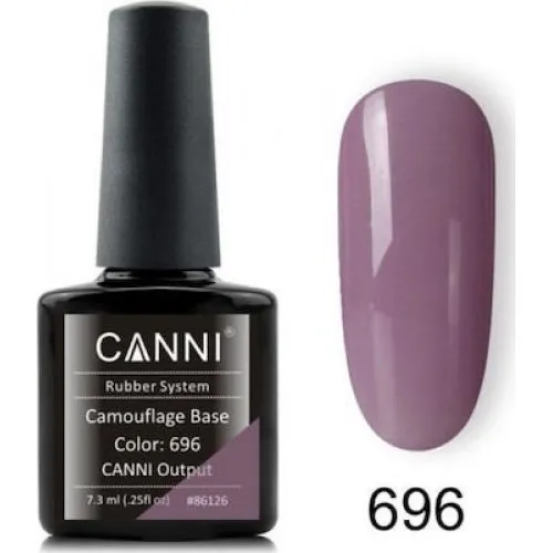 Canni Gel Color System Rubber Base Color 696 7.3ml-ημιμόνιμο βερνίκι