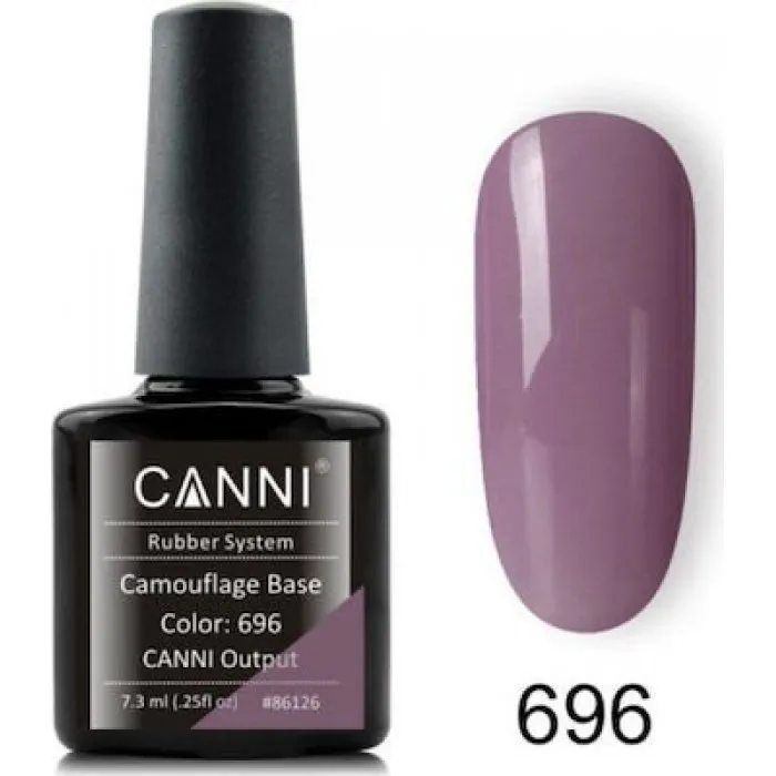 Canni Gel Color System Rubber Base Color 696 7.3ml-ημιμόνιμο βερνίκι