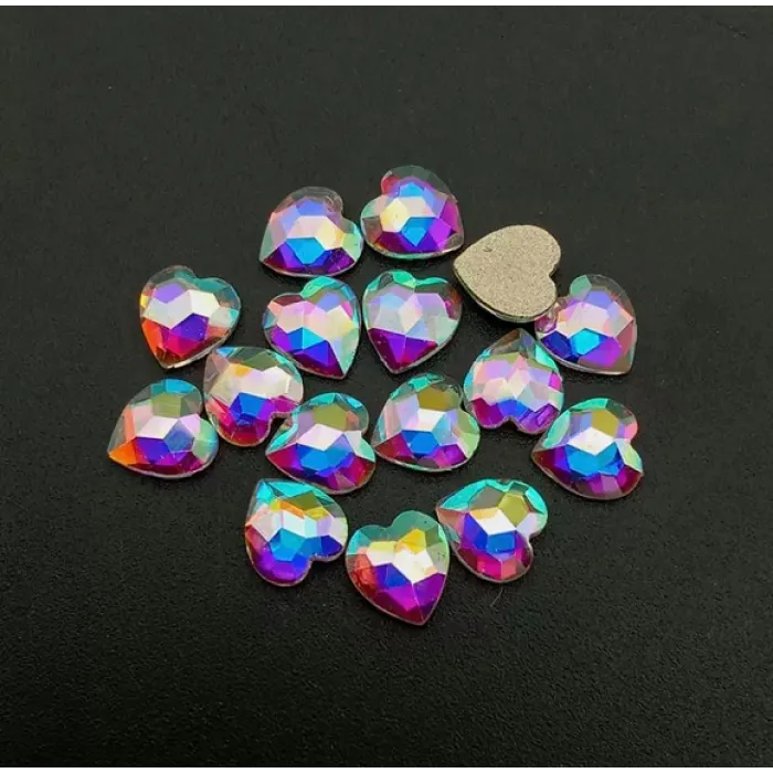 Στρας Νυχιών τύπου Swarovski 0,5mm 3D / 30τεμ. Καρδιά