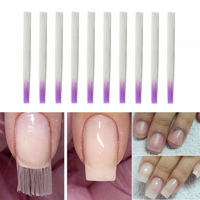 Ίνες Fiberglass για Τεχνητά Νύχια Gel ή Ακρυλικού 10 τμχ