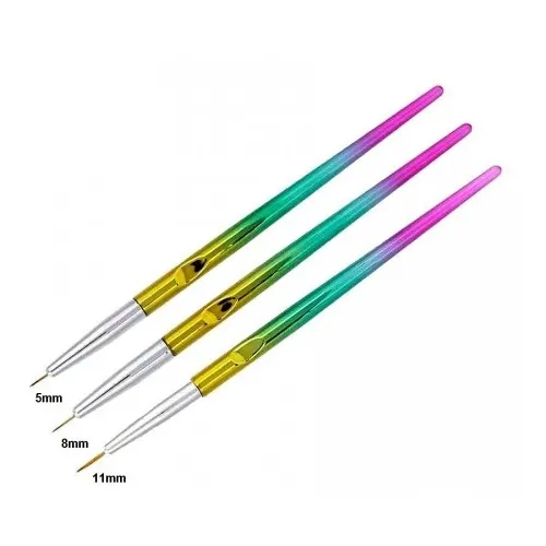 Πινέλα Nail Art Rainbow με Εργονομική Λαβή