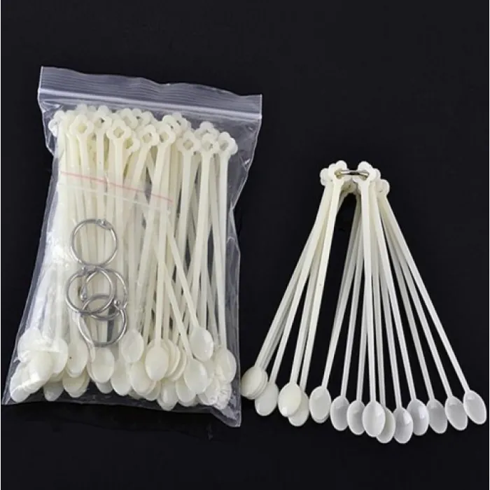 Νυχιέρα Στρόγγυλη με 5 κρίκους Clear 100 τεμαχίων