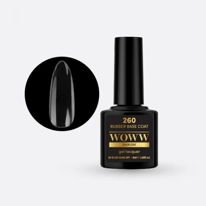 Ημιμόνιμο Βερνίκι Woww Cosmetics 8ml Rubber Base - 260