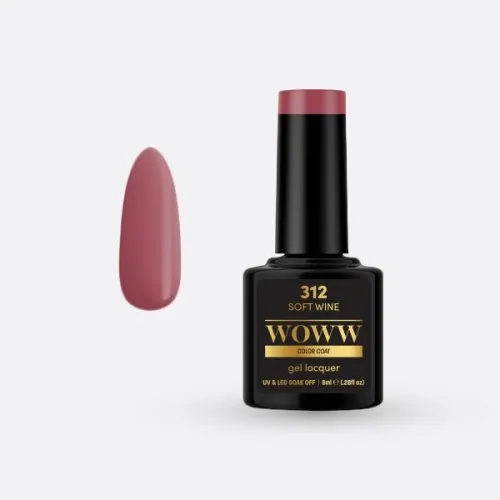Ημιμόνιμο Βερνίκι Woww Cosmetics 8ml Soft Wine - 312