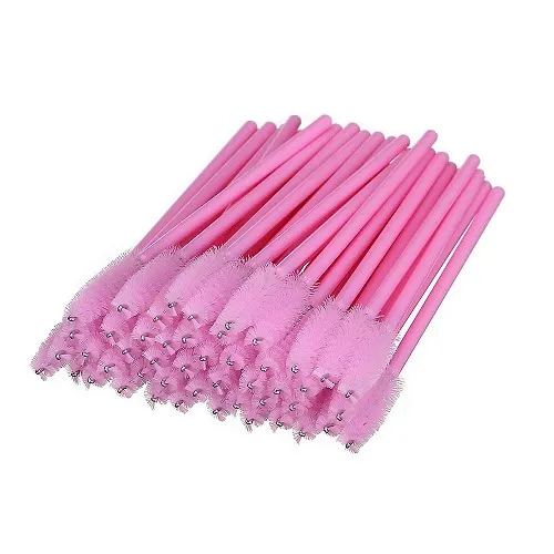 Βουρτσάκι Μάσκαρα Βλεφαρίδας Μιας Χρήσης Ροζ 50τμχ