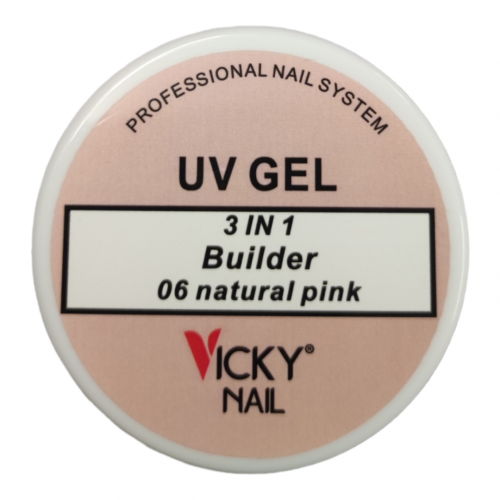 Builder Gel Vicky Nail 3 in 1 Natural Pink 56gr