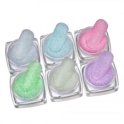 Σκόνες Aurora Glitter Sugar Coating Effect  6 βαζάκια