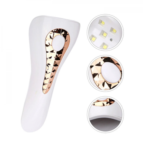 Λάμπα Mini Led UV Επαναφορτιζόμενη για Soft Gel Tips
