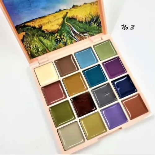 Solid Nail Gel QBD 03 Oil Painting Barley 16 colors Painting Gel Soak-Off 1.5gr