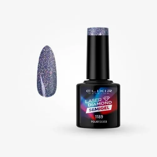 Elixir Laser  Diamond Semigel 8ml 1189 - Polar Silver