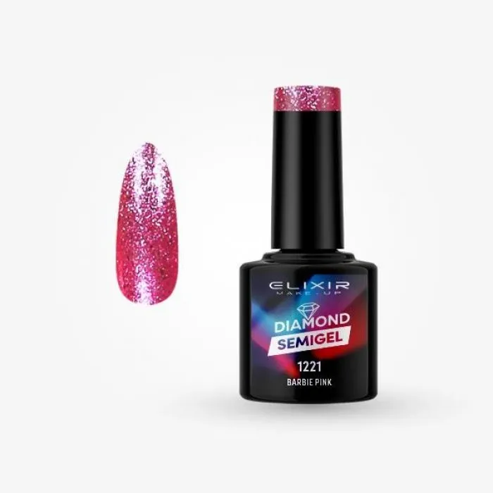 Elixir Diamond Semigel 8ml 1221 - Barbie Pink