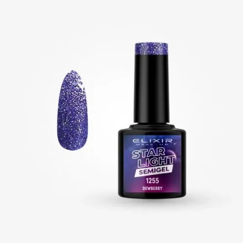 Elixir Star Light Diamond Semigel 8ml 1255 - Dewberry