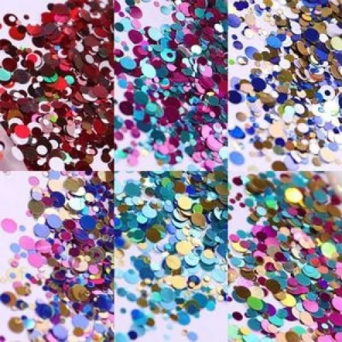 Διακοσμητικές Παγιέτες Νυχιών σετ 12 τεμαχίων