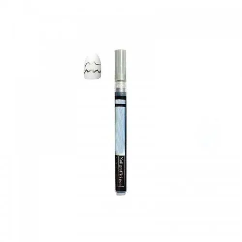 Ημιμόνιμο Στυλό Graffiti για Μανικιούρ  Silver  0.5mm