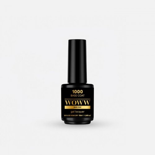 Ημιμόνιμο Βερνίκι Woww Cosmetics 15ml Base Coat - 1000
