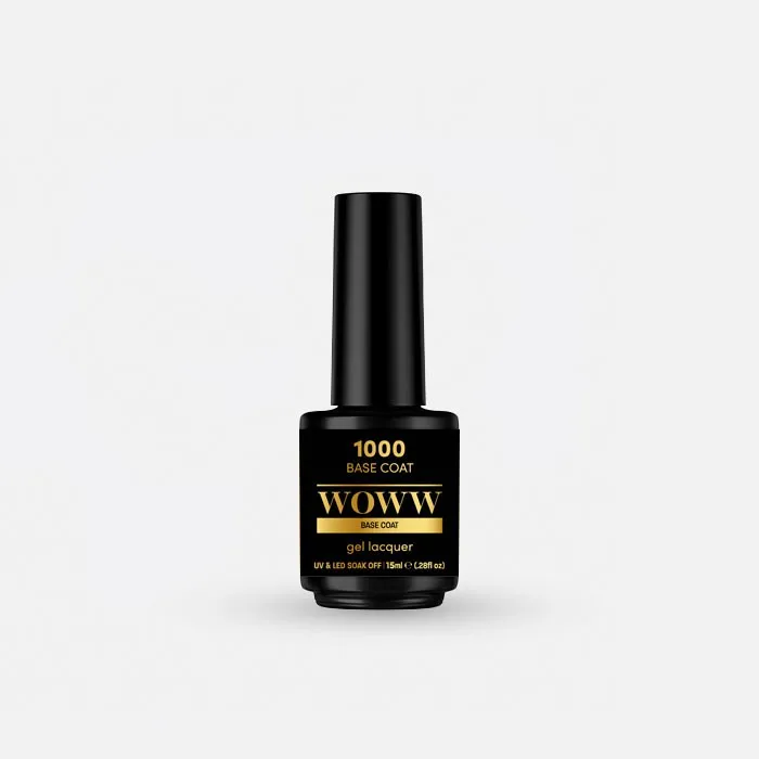 Ημιμόνιμο Βερνίκι Woww Cosmetics 15ml Base Coat - 1000