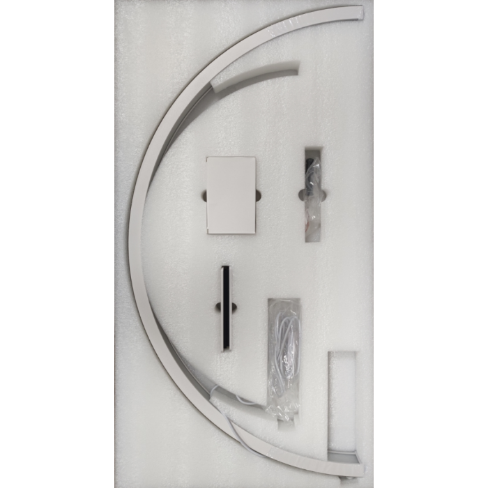 Half Moon Led φωτιστικό με Ρύθμιση Έντασης Χρώματος Λευκό με Στρας Half Moon Led φωτιστικό με Ρύθμιση Έντασης Χρώματος Λευκό με Στρας