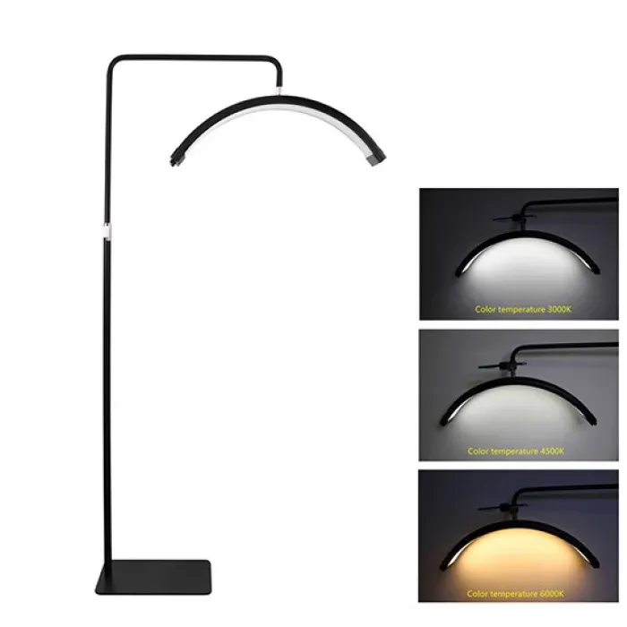 Επιδαπέδιο Led Light Half Moon Με Τηλεκοντρόλ Μαύρο