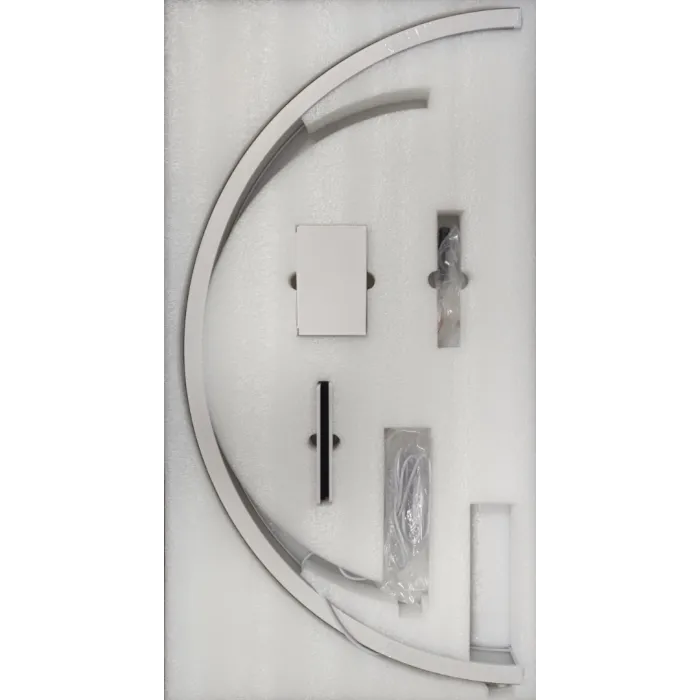 Half Moon Led φωτιστικό με Ρύθμιση Έντασης  Χρώματος Λευκό με Στρας