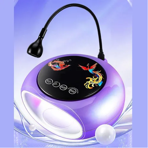 Φουρνάκι Νυχιών και Mini Led UV Lamp για Soft Gel Tips Μωβ