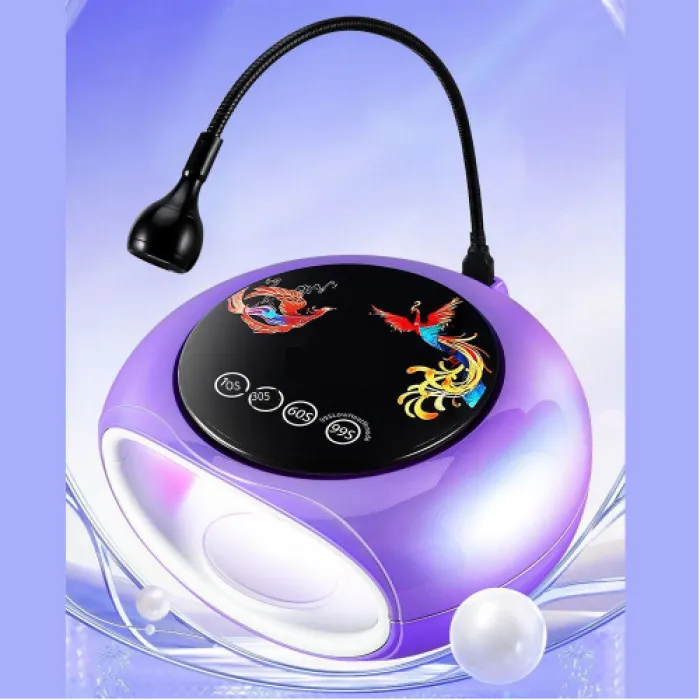 Φουρνάκι Νυχιών και Mini Led UV Lamp για Soft Gel Tips Μωβ