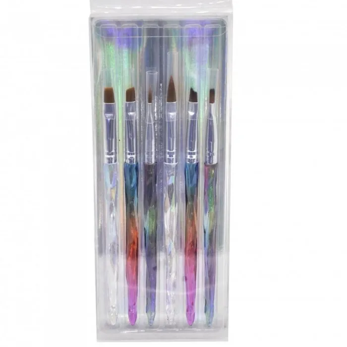 Πινέλα Ονυχοπλαστικής Σετ 6 Τεμαχίων
