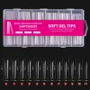 Soft Gel Tips XL Extra Long Coffin Half Cover 240 τεμάχια