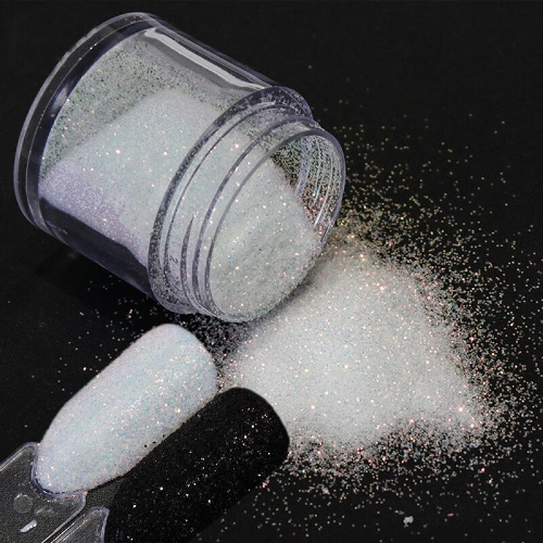 Nail Glitter Powder Shining Sugar Effect Glitter White