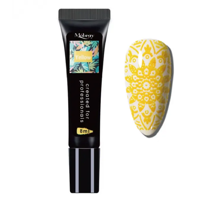 Stamping Nail Art Gel Κίτρινο 8ml