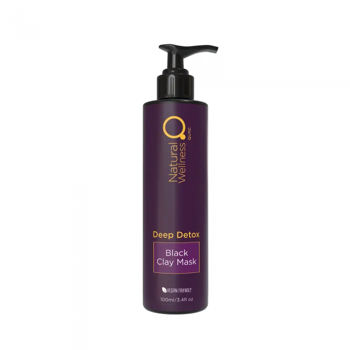 Deep Detox Black Clay Mask 100ml – Natural Wellness – Μάσκα Μαύρης Αργίλου για Βαθύ Καθαρισμό του Προσώπου