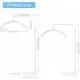Επιδαπέδιο Led Light Half Moon Με Τηλεκοντρόλ  Λευκό