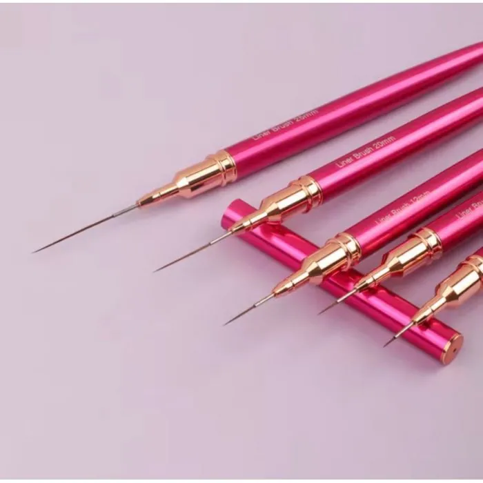 Πινέλα Nail Art με καπάκι Σετ 5 τεμ.
